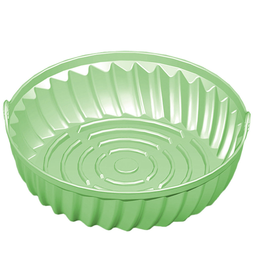 Air Fryer Silicone Pot Liner - 둥근 모양의 실리콘 에어프라이어용 베이킹 팬,