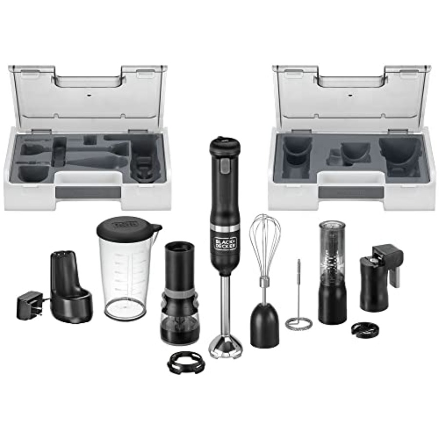 Immersion Hand Blender Set - 키친 완드 코드리스 이머전 블렌더, 6
