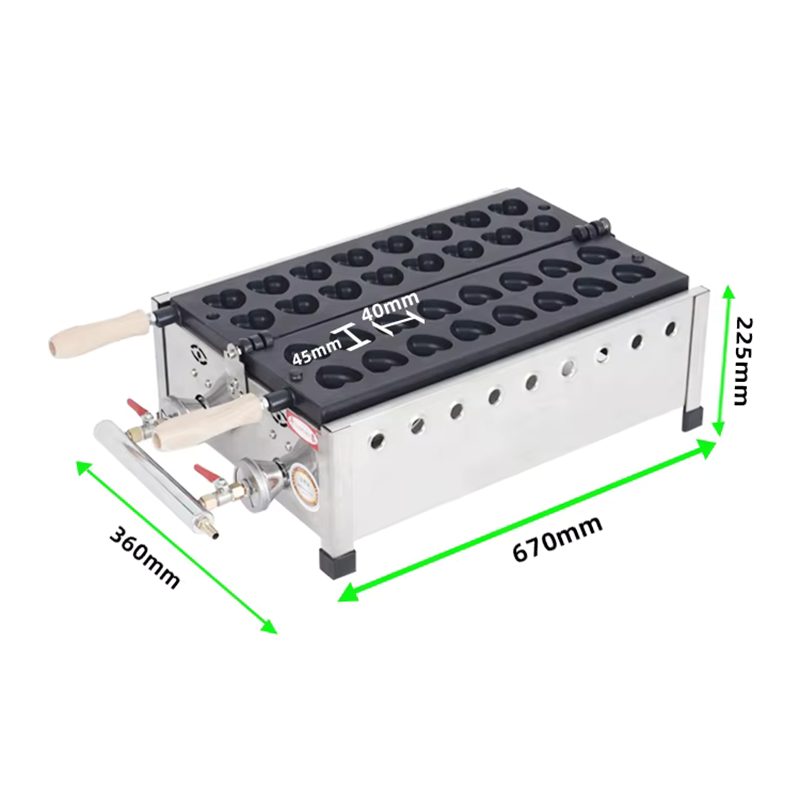 상업용 미니 하트 모양 와플 메이커, 하트 모양 빵 와 - Mini Waffle Maker Machine 리뷰 및 가격