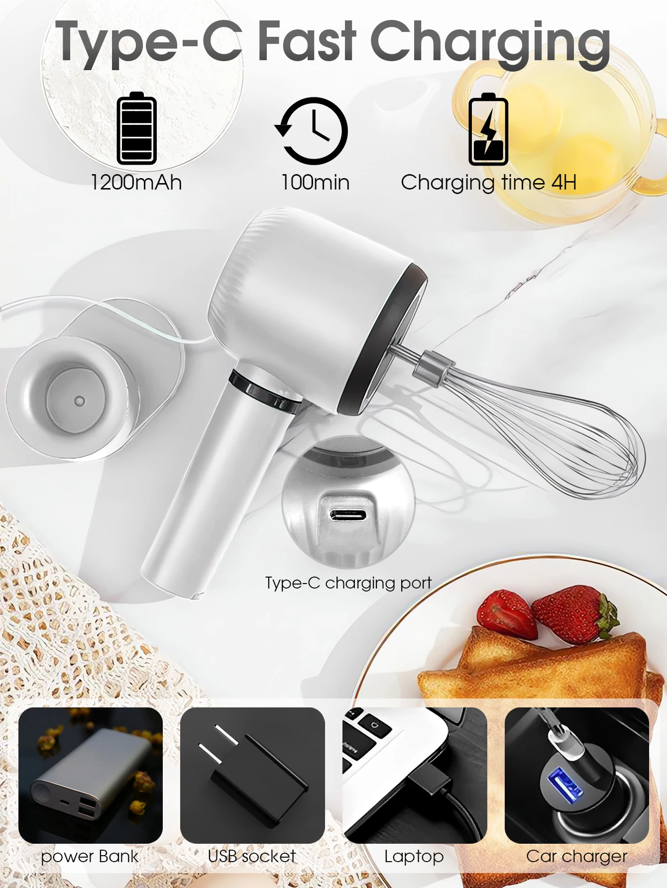 휴대용 블렌더 믹서 주방 도구 핸드 믹서 전기 푸드 프 - Immersion Hand Blender Set 리뷰 및 가격