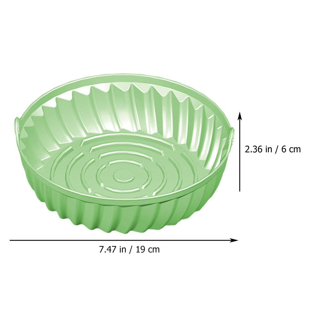 둥근 모양의 실리콘 에어프라이어용 베이킹 팬, 눌어붙지 - Air Fryer Silicone Pot Liner 리뷰 및 가격